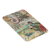 夏のビーチヴィンテージタコアンティーク マグネット (右側)