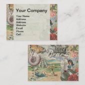 夏のビーチヴィンテージタコアンティーク 名刺 (正面/裏面)