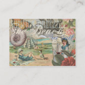 夏のビーチヴィンテージタコアンティーク 名刺 (裏面)