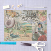 夏のビーチヴィンテージタコアンティーク 薄葉紙 (クラフト)