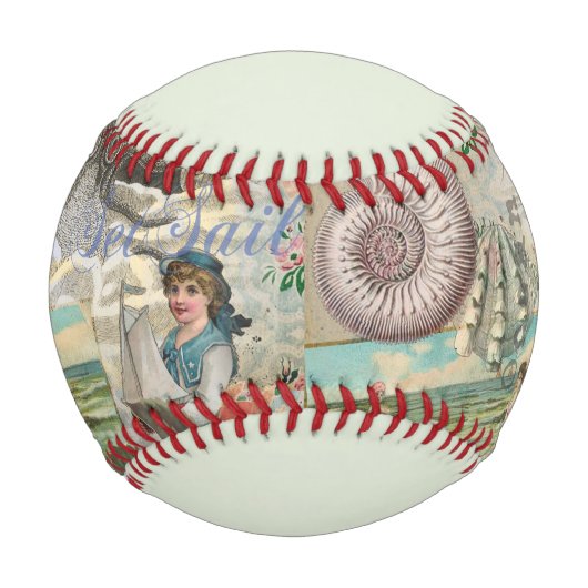 夏のビーチヴィンテージタコアンティーク 野球ボール (正面)