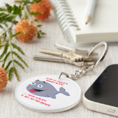 夏のビーチ体のおもしろい持ち方 キーホルダー (正面右)