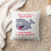 夏のビーチ体のおもしろい持ち方 クッション (ブランケット)