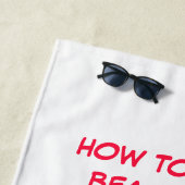 夏のビーチ体のおもしろい持ち方 ビーチタオル (インサイチュ)