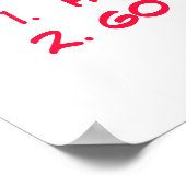 夏のビーチ体のおもしろい持ち方 ポスター (角)