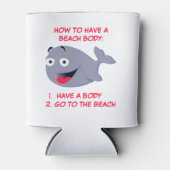 夏のビーチ体のおもしろい持ち方 缶クーラー (正面)