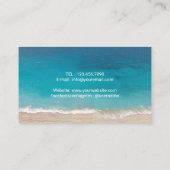 夏のビーチ写真イベント計画 名刺 (裏面)