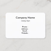 夏のビーチ名刺 名刺 (裏面)