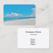 夏のビーチ名刺 名刺 (正面/裏面)