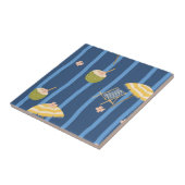 夏のビーチ必需品パターン (2) タイル (側面)