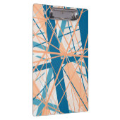 夏のビーチ抽象芸術のジオメトリックラインクリップボード クリップボード (右)