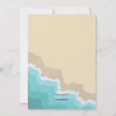 夏のビーチ招待状 招待状 (裏面)