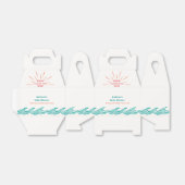 夏のビーチ来ここの息子の赤ちゃんシャワー フェイバーボックス (折り畳みなし)