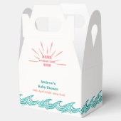 夏のビーチ来ここの息子の赤ちゃんシャワー フェイバーボックス (オープン)