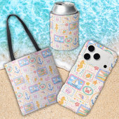 夏のビーチ柄 かわいいビーチ  ビーチタオル