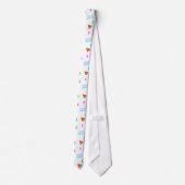 夏のビーチ模様ネックタイ ネクタイ (裏面)