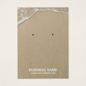 夏のビーチ水と砂のイヤリングディスプレイ (正面)