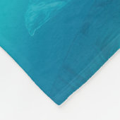 夏のビーチ海の鳥は空に飛び、虫の日当たりの良い フリースブランケット (角)