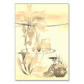 夏のビーチ海カフェバーカクテルパーティー日の日p テーブルナンバー (裏面)