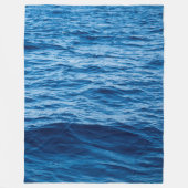 夏のビーチ海波 フリースブランケット (正面)