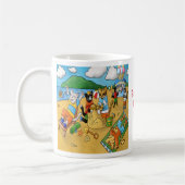 夏のビーチ猫 コーヒーマグカップ (左)