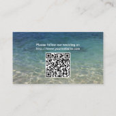 夏のビーチ結婚スターフィッシュのWebサイト挿入カード エンクロージャーカード (裏面)