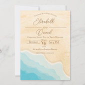 夏のビーチ結婚式招待状 招待状 (裏面)