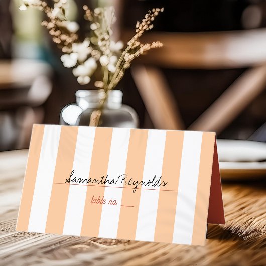 夏のビーチ結婚式 プレイスカード