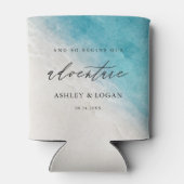 夏のビーチ結婚式 缶クーラー (裏面)