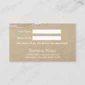 夏のビーチ美しい&サロン紹介カード 紹介カード (裏面)