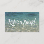 夏のビーチ美しい&サロン紹介カード 紹介カード (正面)