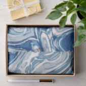 夏のビーチ航海の波の水色の青い渦巻き 薄葉紙 (ギフト)