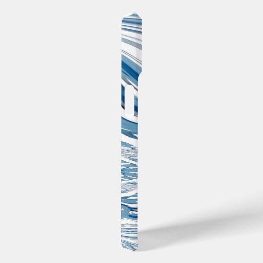 夏のビーチ航海の波の水色の青い渦巻き Case-Mate iPhoneケース (裏面 / 右)