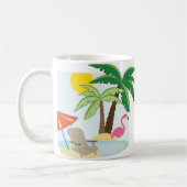 夏のビーチ コーヒーマグカップ (左)