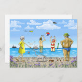 夏のビーチ シーズンカード (正面/裏面)