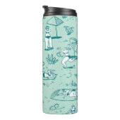 夏のビーチ。シームレスなパッテ タンブラー (回転右)