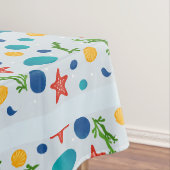 夏のビーチ（ヒトデ、貝殻、小石） テーブルクロス (インサイチュ)