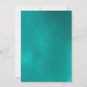 夏のビーチ ブルーオーシャン デスティネーション ウェディング 招待状 (裏面)