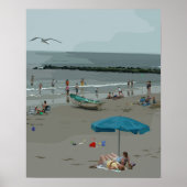 夏のビーチ ポスター (正面)