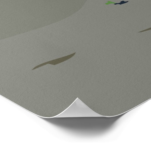 夏のビーチ ポスター (角)