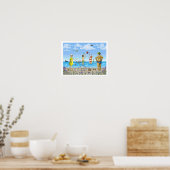 夏のビーチ ポスター (キッチン)