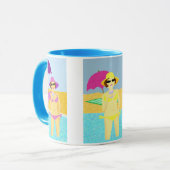 夏のビーチ マグカップ (正面左)