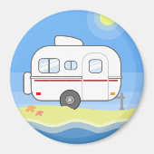 夏のビーチ マグネット (正面)