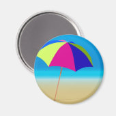 夏のビーチ マグネット (正面/裏面)