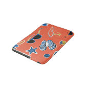 夏のビーチ:リラックスのシームレスなパターン。 バスマット (アングル)