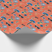 夏のビーチ:リラックスのシームレスなパターン。 ラッピングペーパー (角)