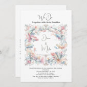 夏のビーチ、詳細 招待状 (正面/裏面)