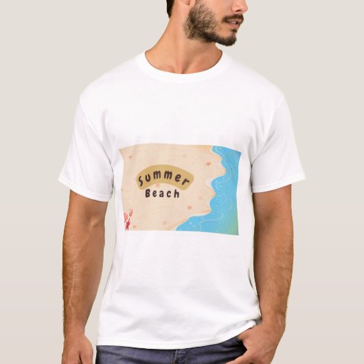夏のビーチ Tシャツ (正面)