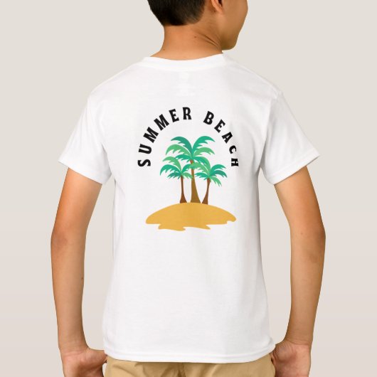 夏のビーチ Tシャツ (裏面)