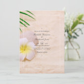 夏のビーチQRコード招待状 ウェディング 招待状 (スタンド正面)